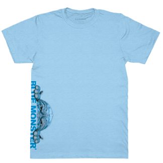 Hiding Blue Monster Side Logo T-Shirt