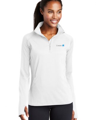 Sport-Tek® Ladies Sport-Wick® Stretch 1/4-Zip Pullover