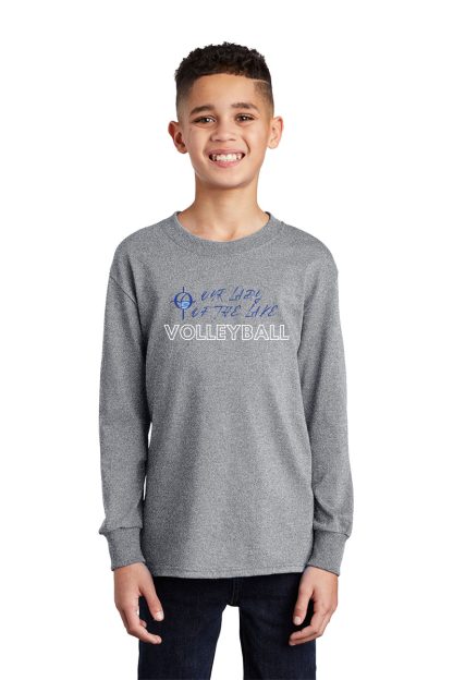 Port & Company® Youth Long Sleeve Core Cotton Tee - Image 2