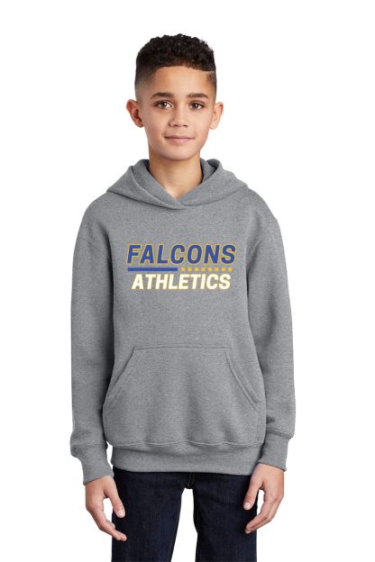 Port & Company® Youth Core Fleece Pullover Hooded Sweatshirt ATHLETICS