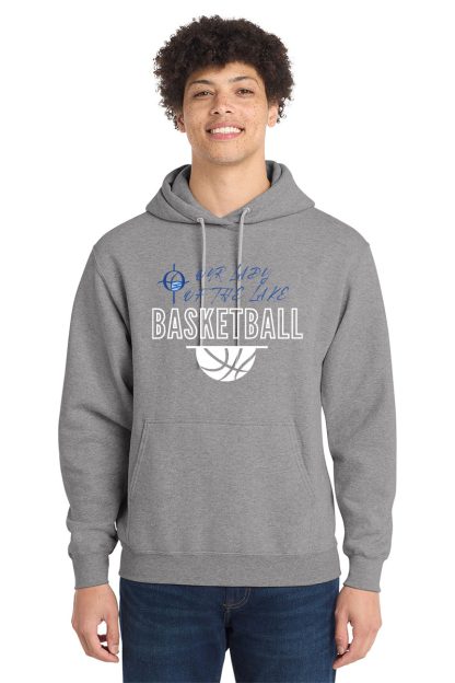Port & Company® Core Fleece Pullover Hooded Sweatshirt BASKETBALL - Image 2