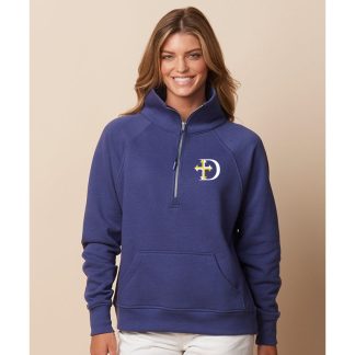 Ladies Boxy Half Zip Fleece