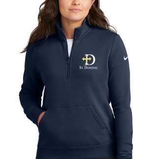 Nike Women's Club Fleece Sleeve Swoosh 1/2-Zip