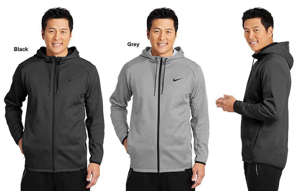 nike therma fit textured fleece full zip hoodie